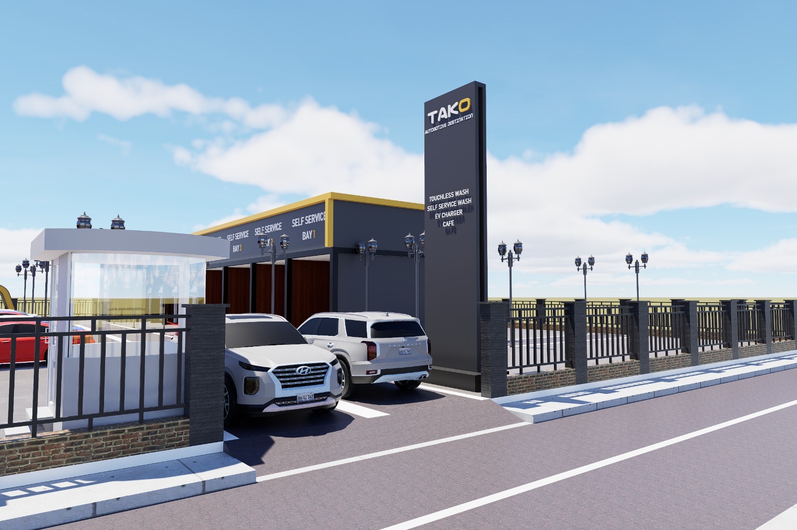 TaKo outlet — signage and approach