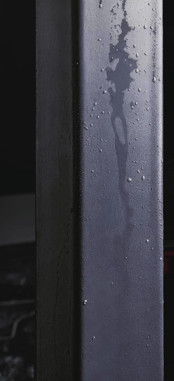 Galvanised steel frame section